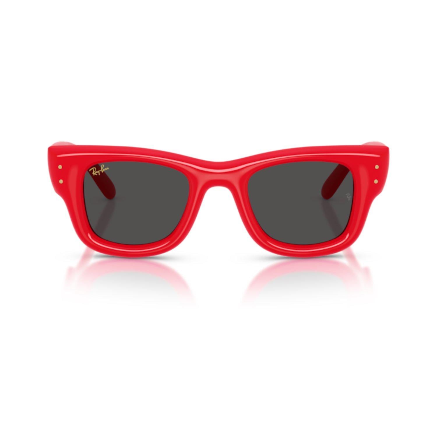 Ray-Ban RB 4940 683187 50 Wayfarer puffer Unisex Kare Kırmızı Kemik Güneş Gözlüğü