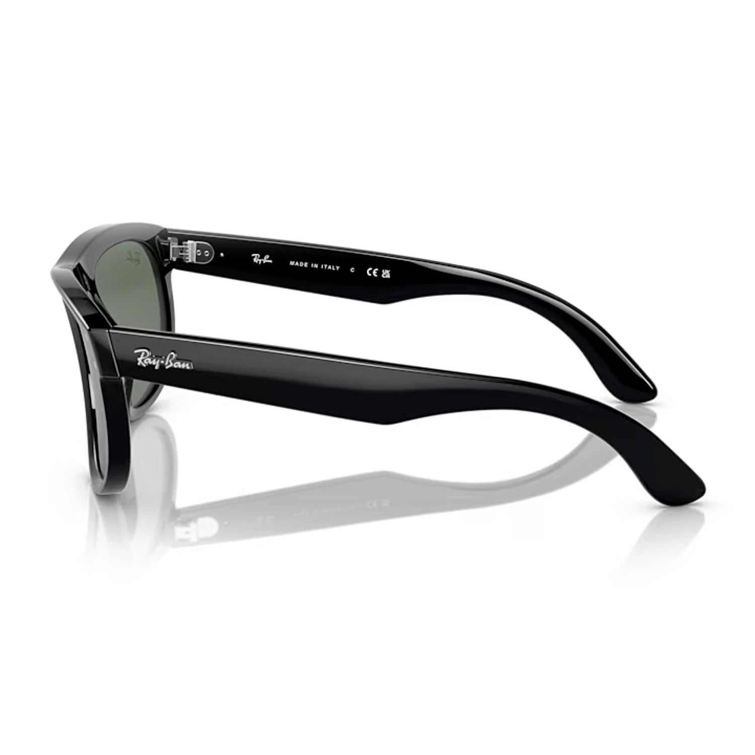 Ray-Ban RBR 0501S 6677VR 56 Boyfriend Reverse Unisex Siyah Kemik Güneş Gözlüğü 