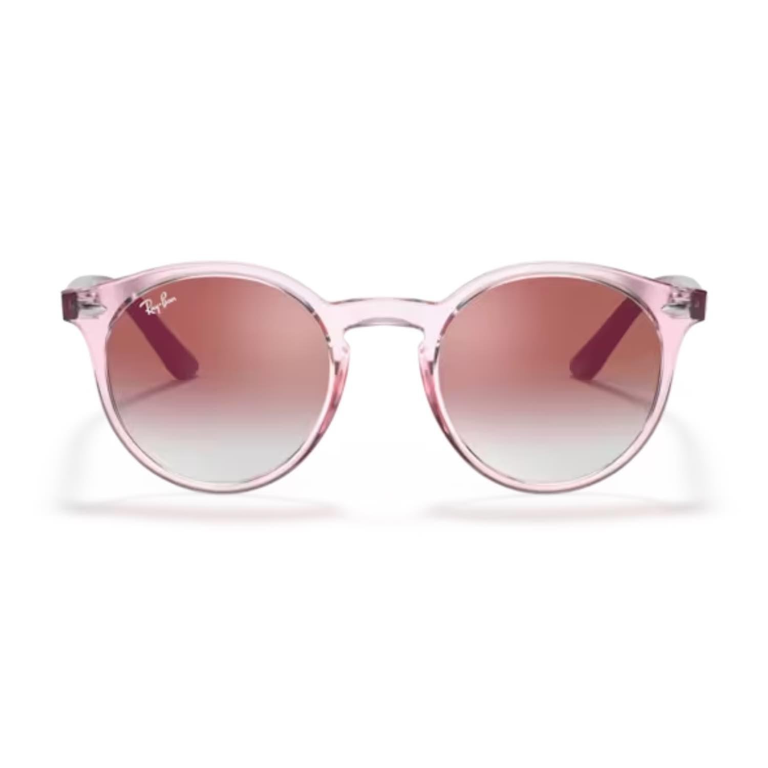 Ray-Ban RJ 9064S 7052V0 44 Çocuk Oval Şeffaf Pembe Kemik Güneş Gözlüğü