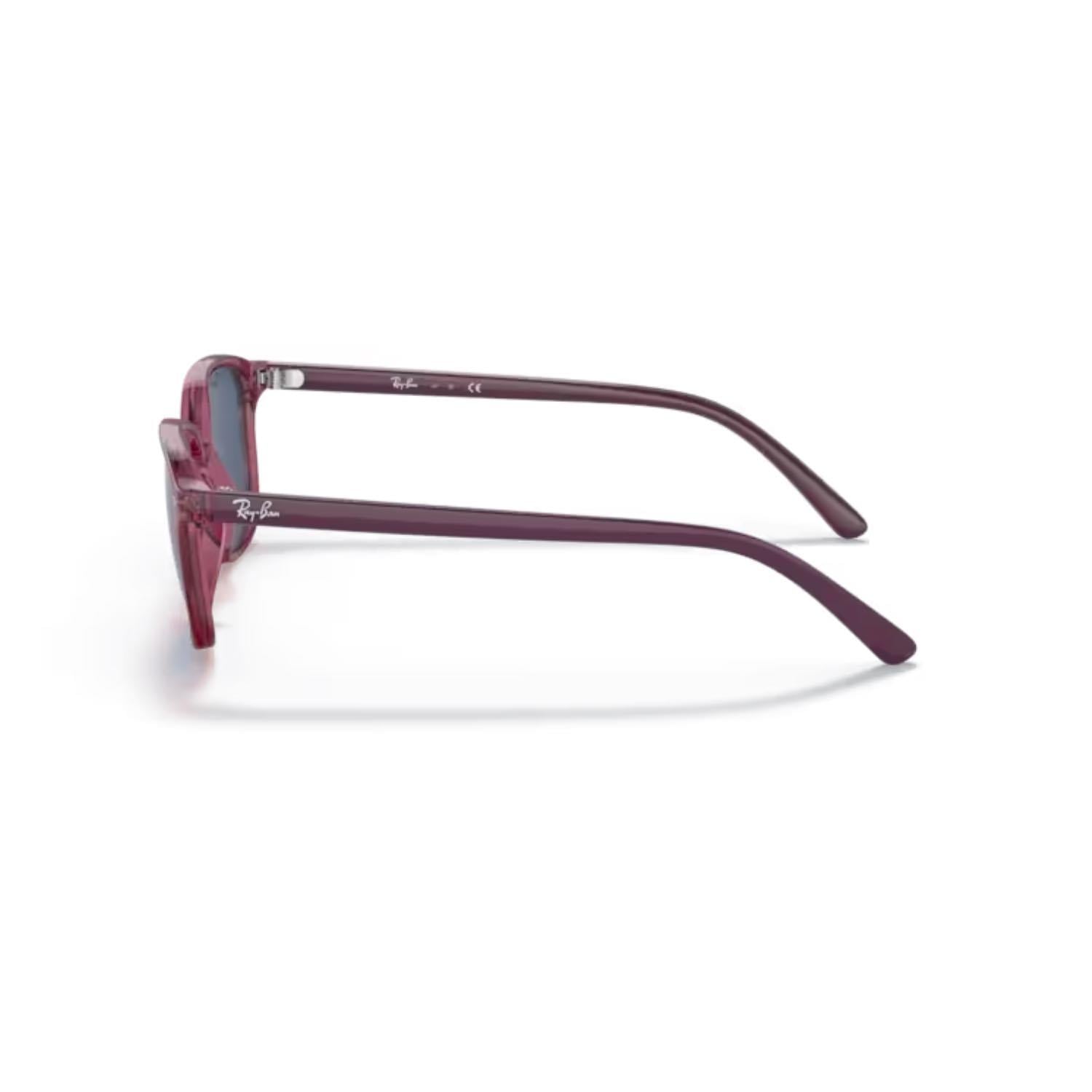 Ray-Ban RJ9093S 711280 45 Junior Leonard Çocuk Kare Şeffaf Pembe Kemik Güneş Gözlüğü