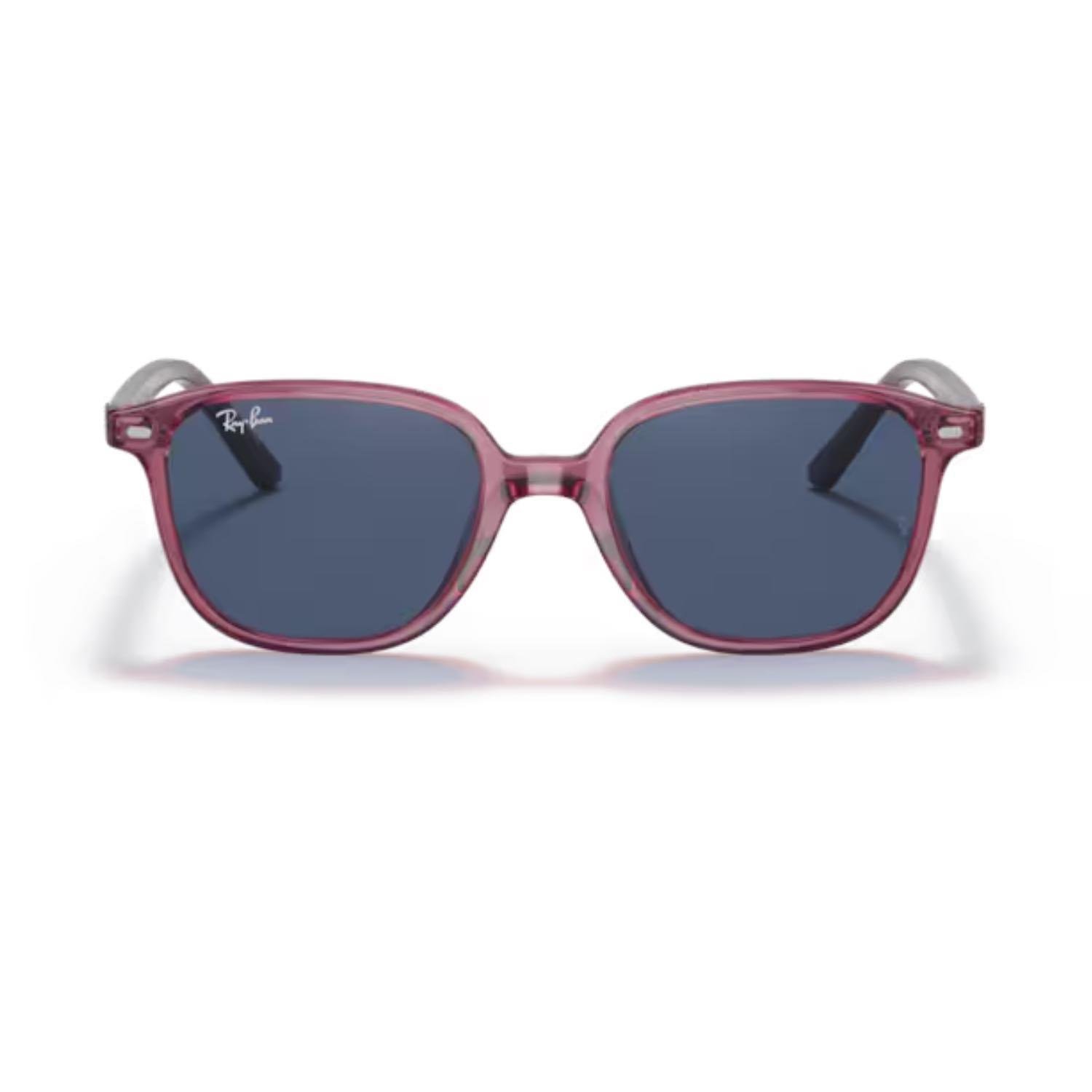 Ray-Ban RJ9093S 711280 45 Junior Leonard Çocuk Kare Şeffaf Pembe Kemik Güneş Gözlüğü