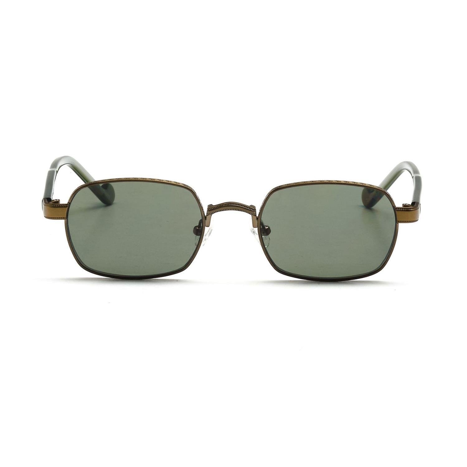 Redberry Java C4 52 Unisex Dikdörtgen Bronz Metal Güneş Gözlüğü