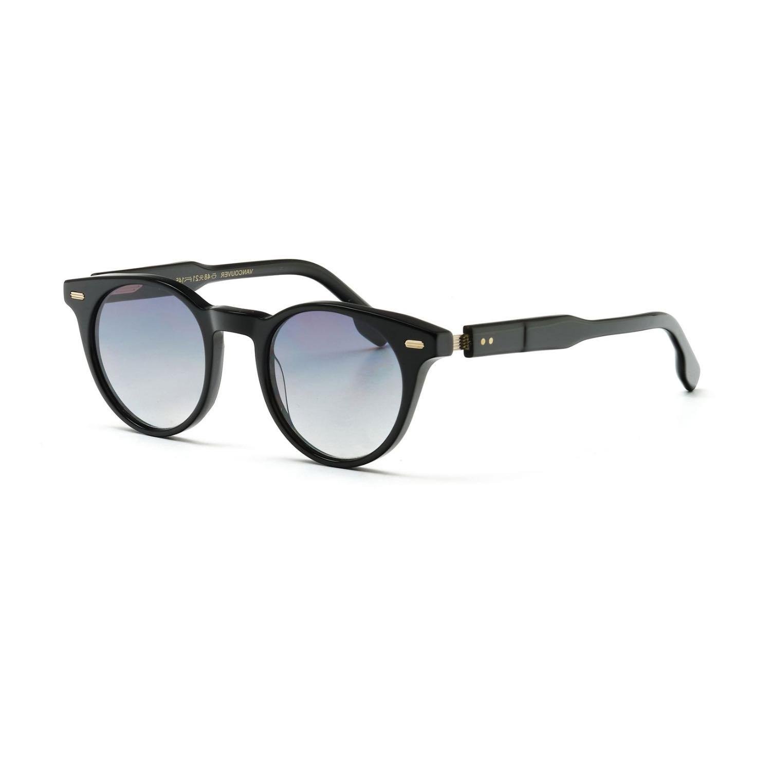 Redberry Vancouver C1 48 Unisex Oval Siyah Kemik Güneş Gözlüğü