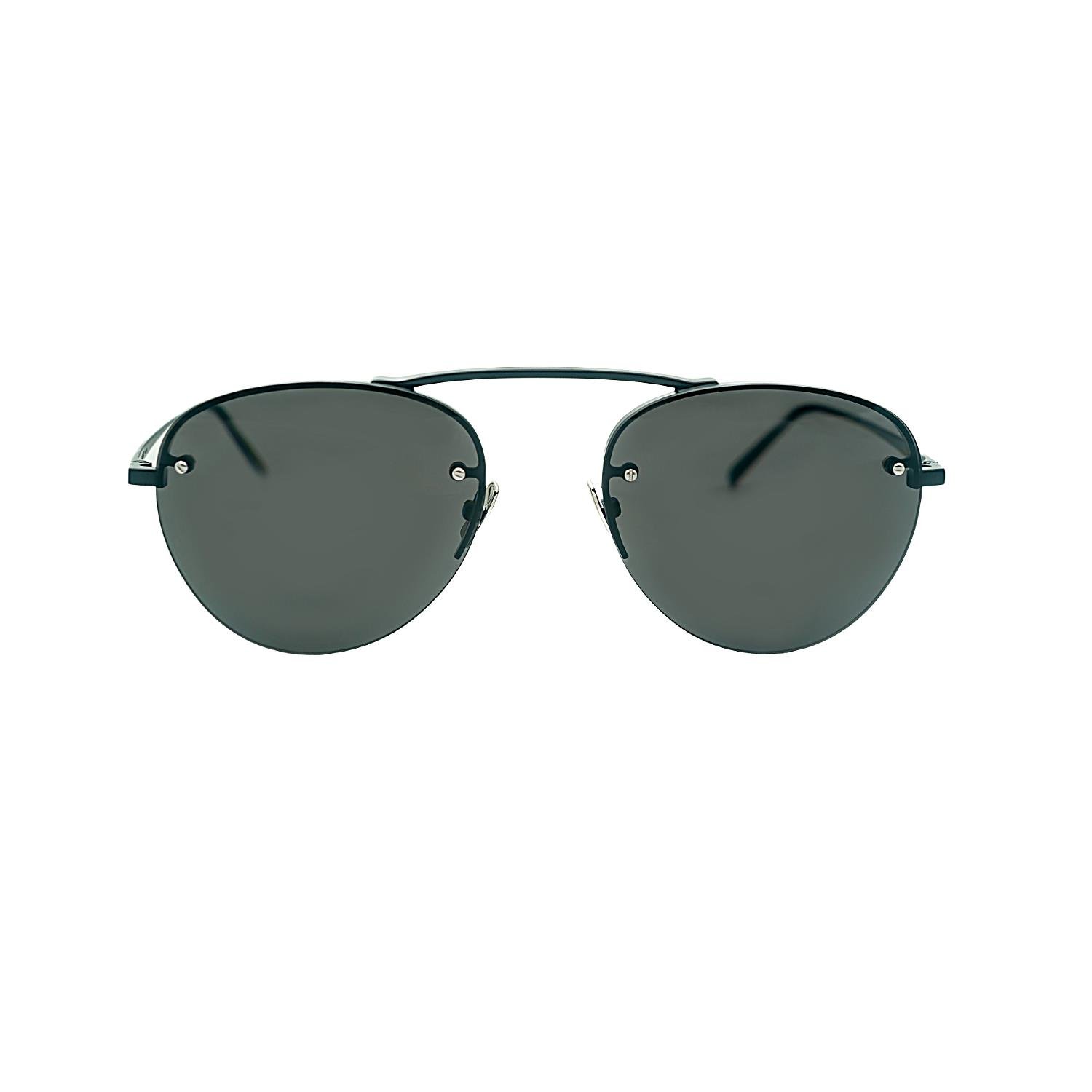 Saint Laurent  SL 575 001 55 Unisex Damla Siyah Metal Güneş Gözlüğü