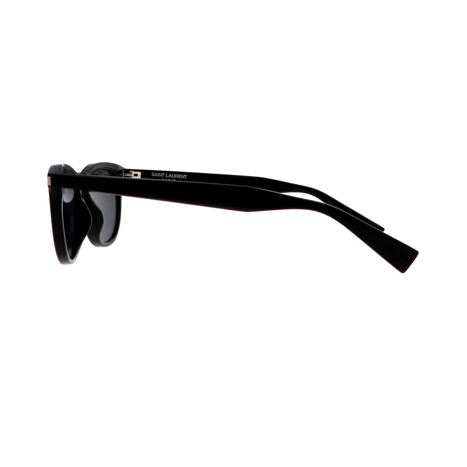 Saint Laurent SL 797 001 53 Unisex Oval Siyah Kemik Güneş Gözlüğü
