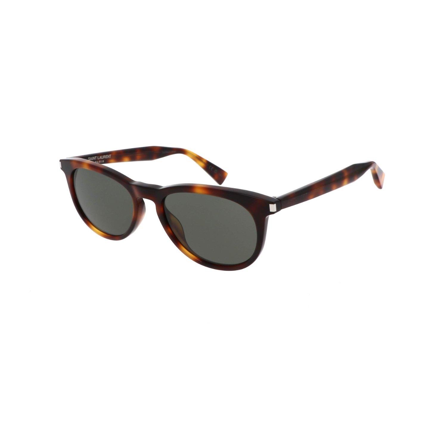 Saint Laurent SL 797 003 53 Unisex Oval Kırçıllı Kahverngi Kemik Güneş Gözlüğü
