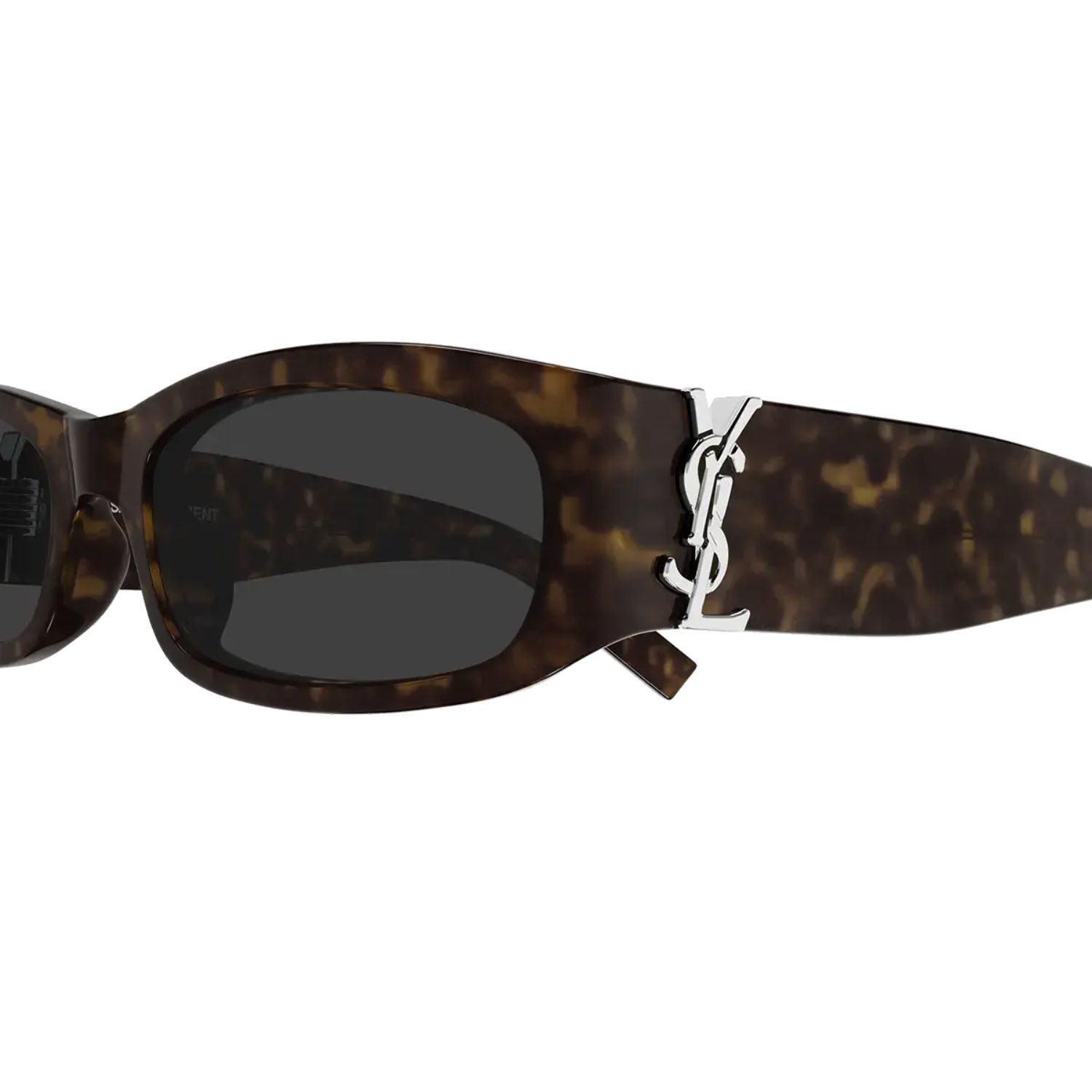Saint Laurent SL M152 002 55 Kadın Dikdörtgen Kırçıllı Kahverengi Kemik Güneş Gözlüğü