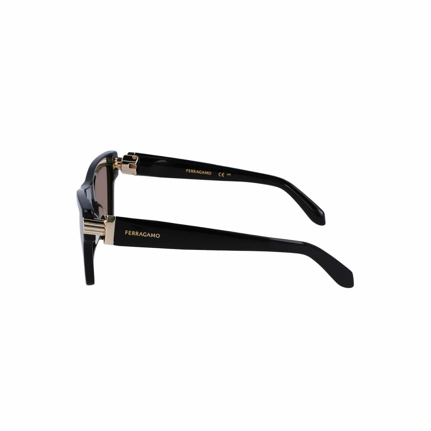 Salvatore Ferragamo Sf 2013s 011 52 Kadın Dikdörtgen Füme Kemik Güneş Gözlüğü