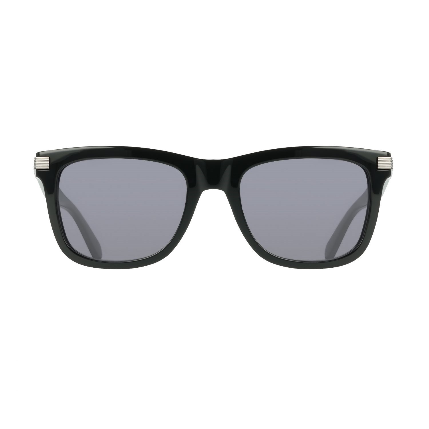 Salvatore Ferragamo SF 2088S 001 55 Unisex Dikdörtgen Siyah Kemik Güneş Gözlüğü