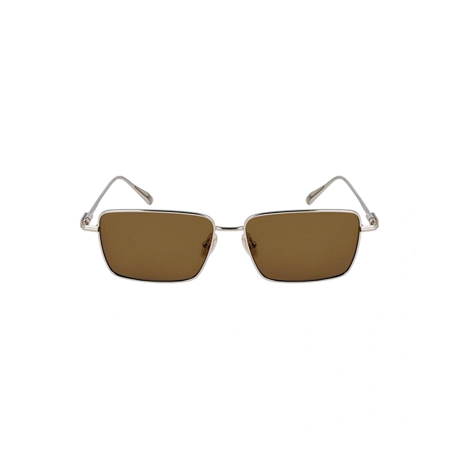 Salvatore Ferragamo SF 309S 745 57 Erkek Dikdörtgen Bronz Metal Güneş Gözlüğü