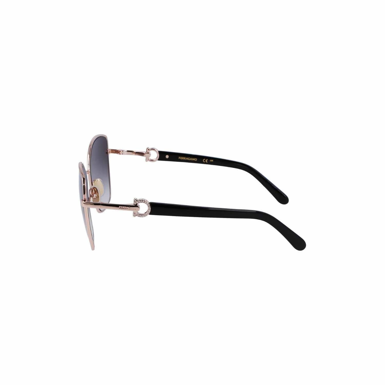 Salvatore Ferragamo Sf 312Sr 771 60 Kadın Kelebek Gri Metal Güneş Gözlüğü