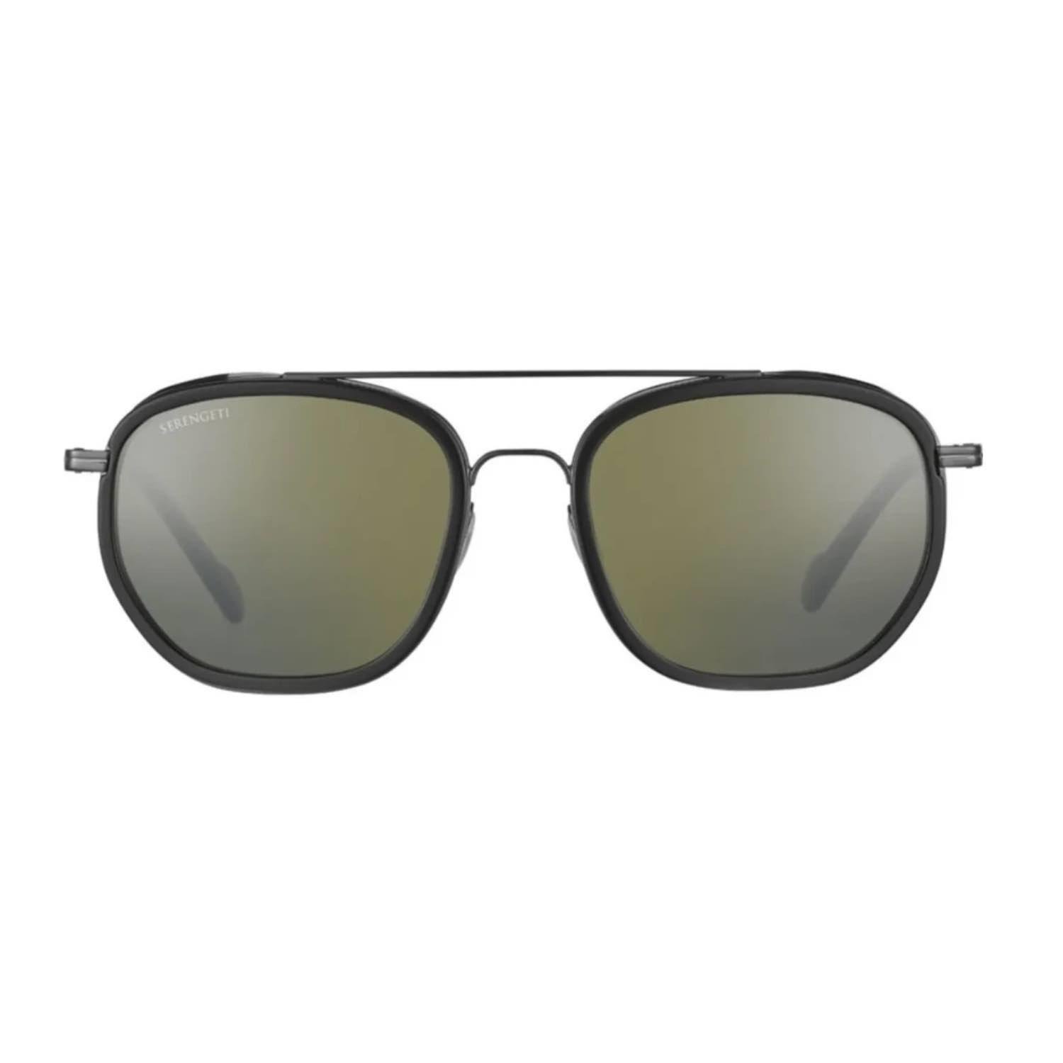 Serengeti 525004 56 Boron Polarize Unisex Siyah Metal Geometrik  Güneş Gözlüğü