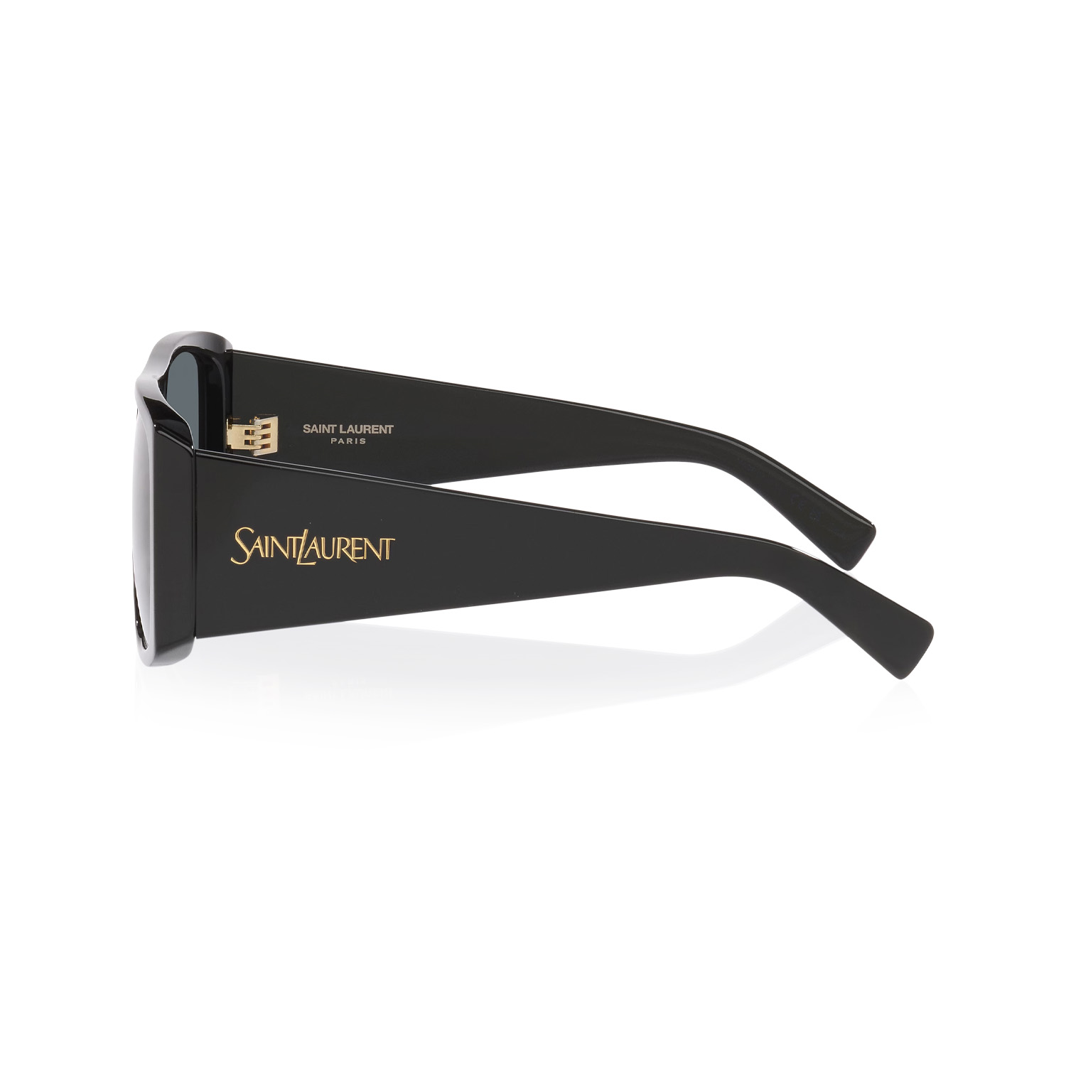 SL832 001 57 Unisex Geometrik Siyah Kemik Güneş Gözlüğü