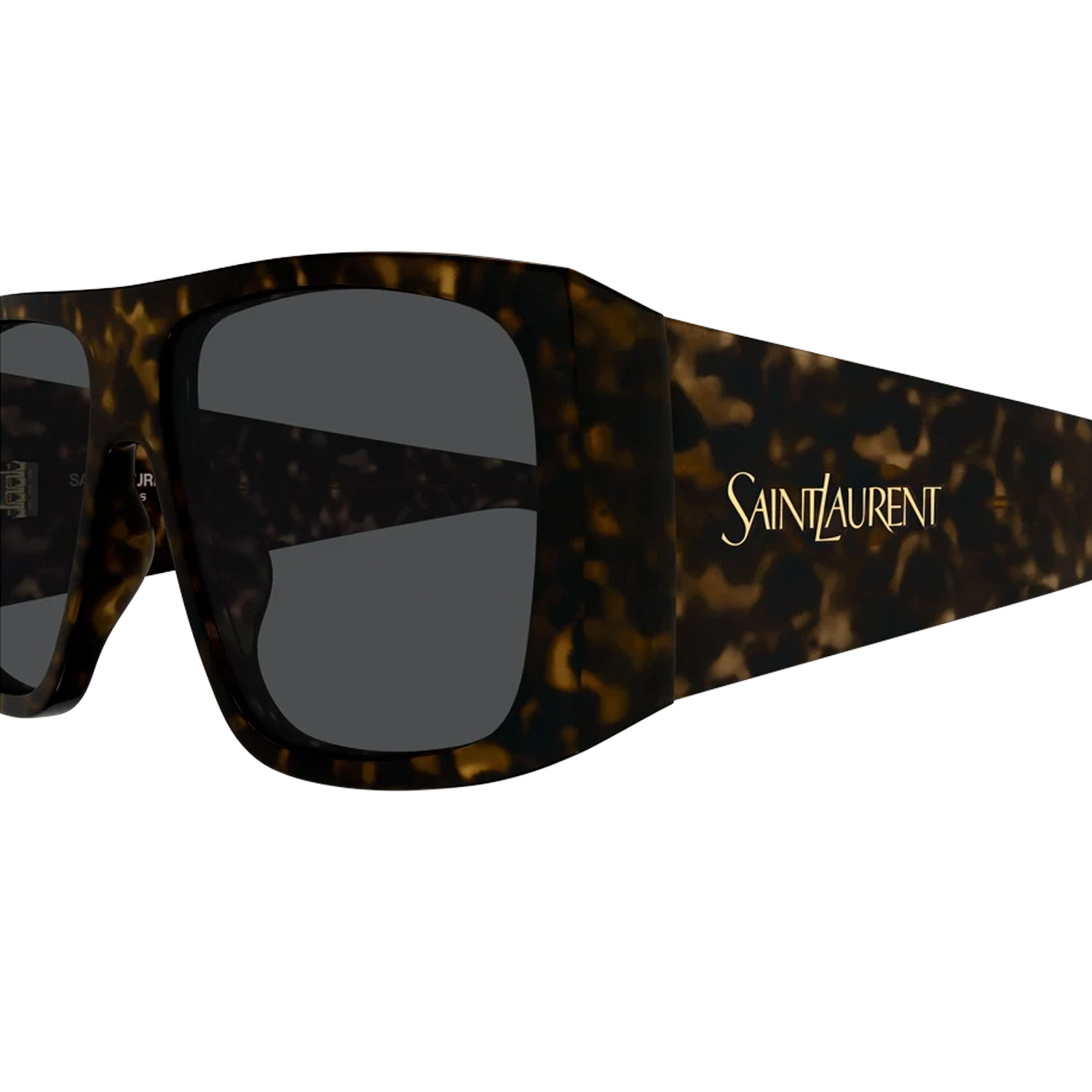 SL832 002 57 Unisex Geometrik Kırçıllı Kahverengi Kemik Güneş Gözlüğü