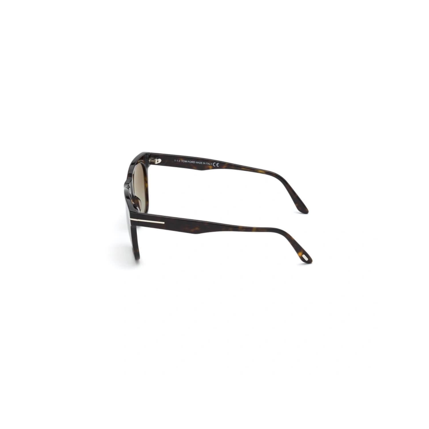 Tom Ford FT0833 52Q 54 Brooklyn Unisex Oval Kırçıllı Kahverengi Kemik Güneş Gözlüğü