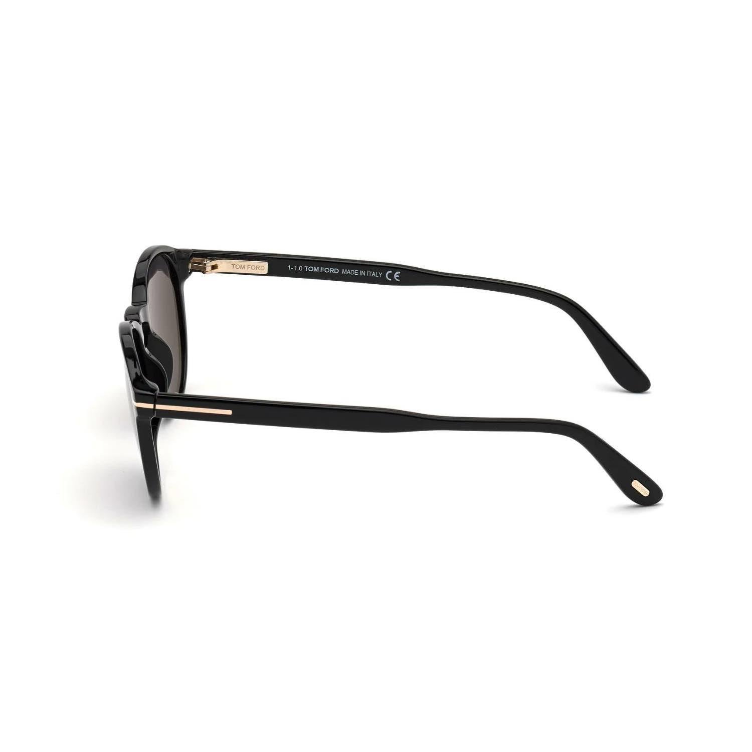 Tom Ford FT0834S 01A 50 Unisex Yuvarlak Siyah Kemik Güneş Gözlüğü