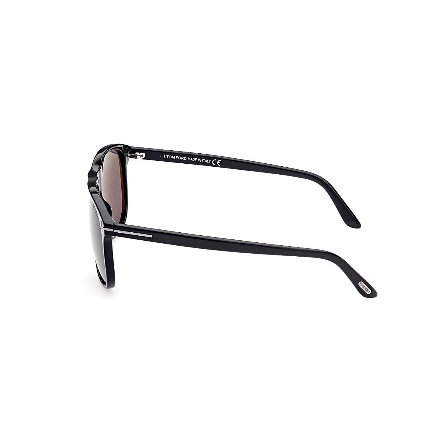 Tom Ford FT0905 N560 1D 56 Polarize Unisex Kare Siyah Kemik Güneş Gözlüğü