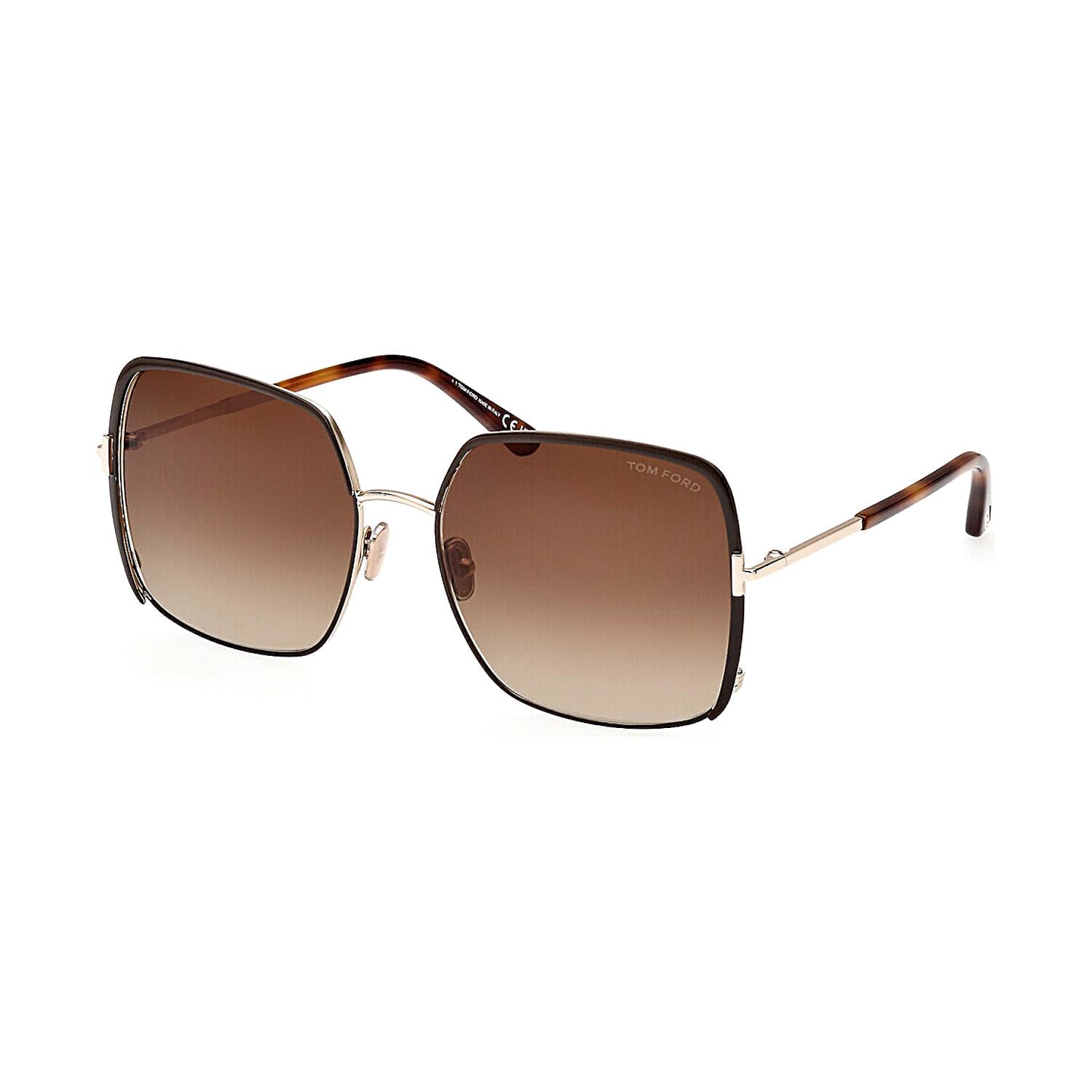 Tom Ford FT1006 48F 60 Kadın Kelebek Kahverengi Metal Güneş Gözlüğü
