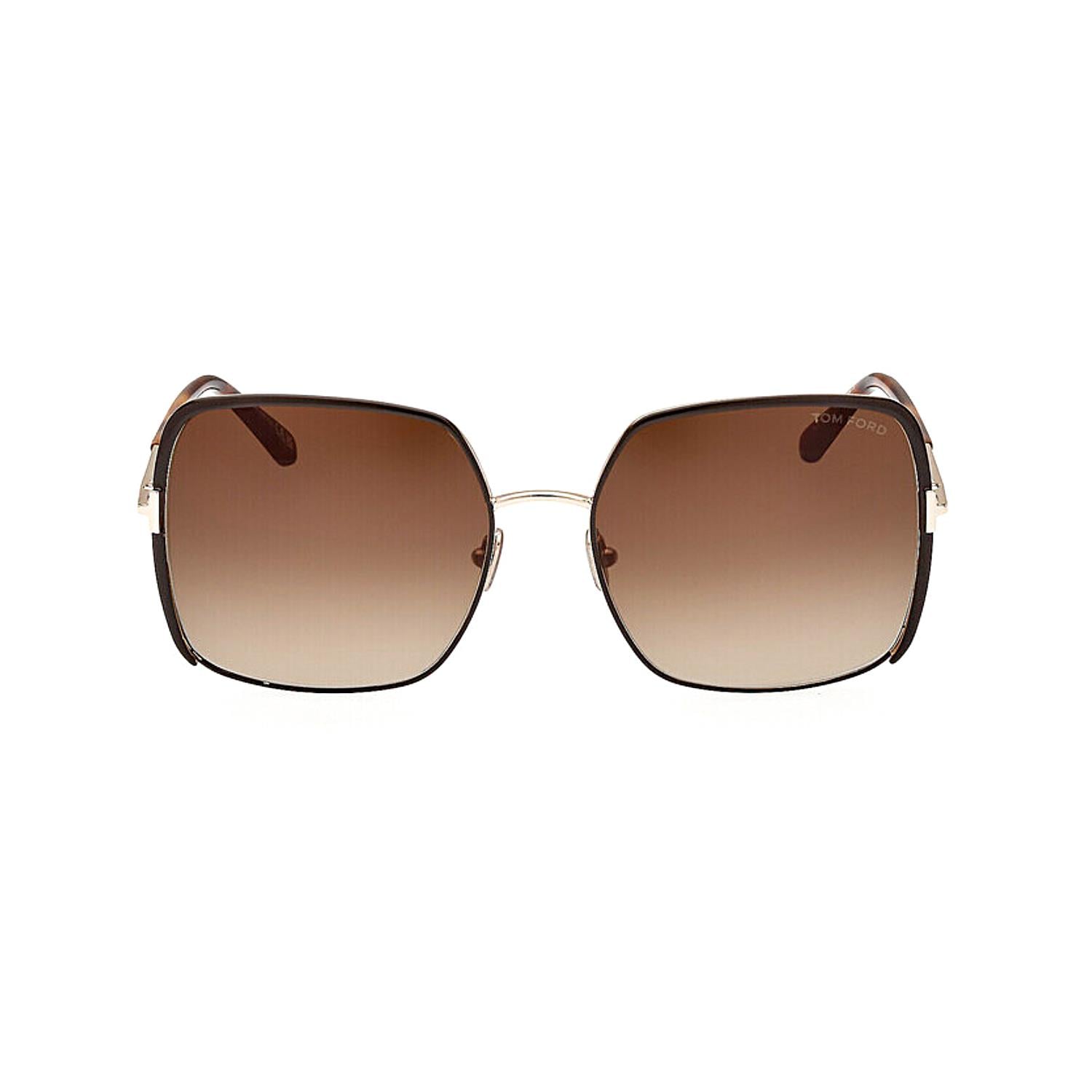 Tom Ford FT1006 48F 60 Kadın Kelebek Kahverengi Metal Güneş Gözlüğü
