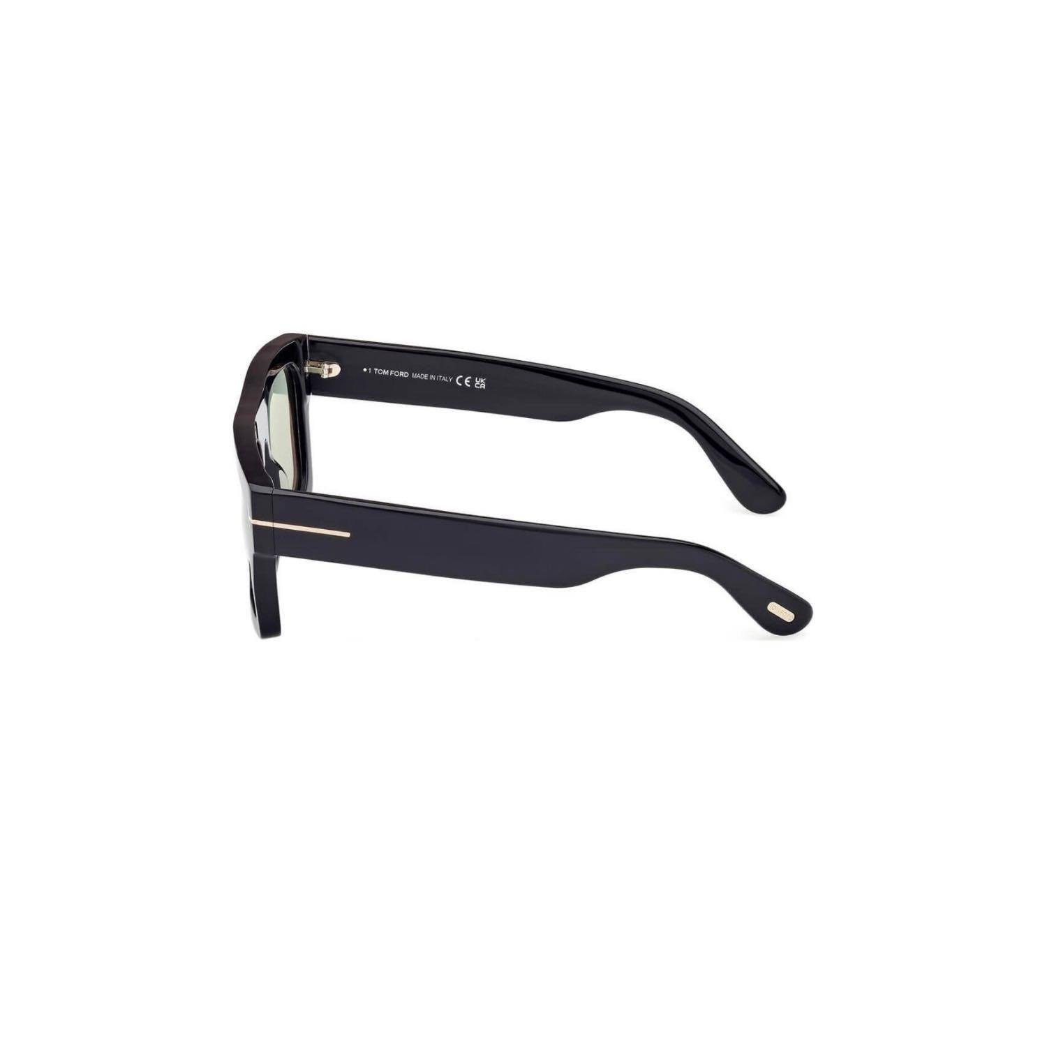 Tom Ford TF 0711 01N 53 Unisex Kare Siyah Kemik Güneş Gözlüğü