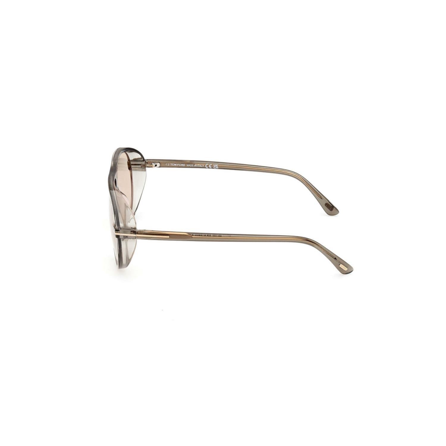 Tom Ford TF 1023 93E 60 Unisex Pilot Şeffaf Kemik Güneş Gözlüğü