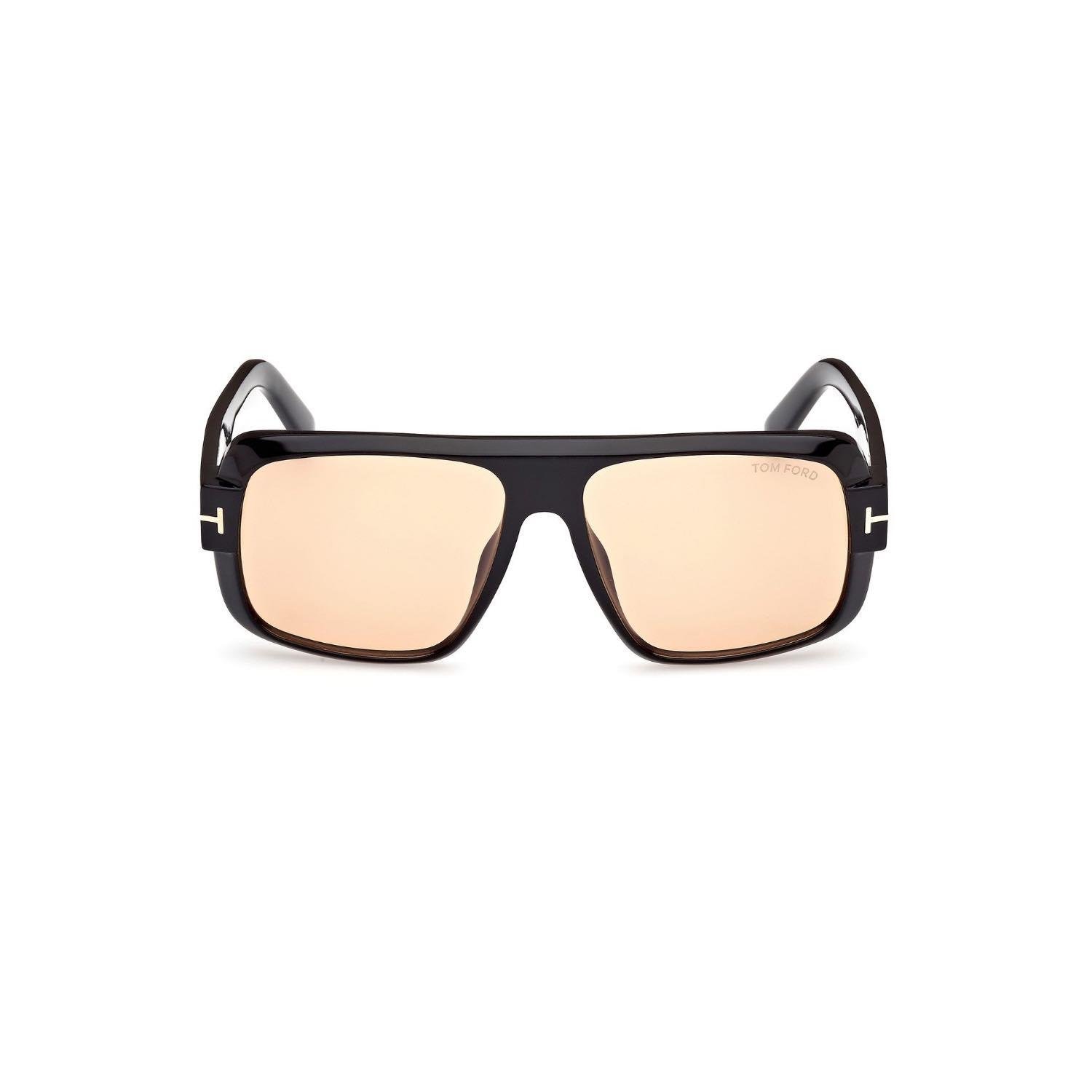 Tom Ford TF 1101 01E 58 Photochromic Unisex Pilot Siyah Kemik Güneş Gözlüğü