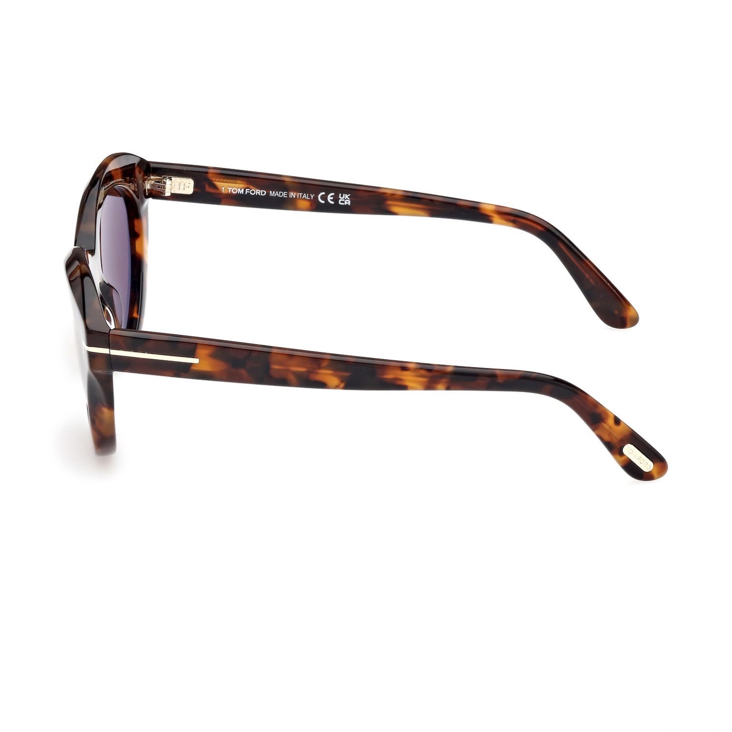 Tom Ford TF 1111S 52E 55 Kadın Cat Eye Kırçıllı Kahverengi Kemik Güneş Gözlüğü