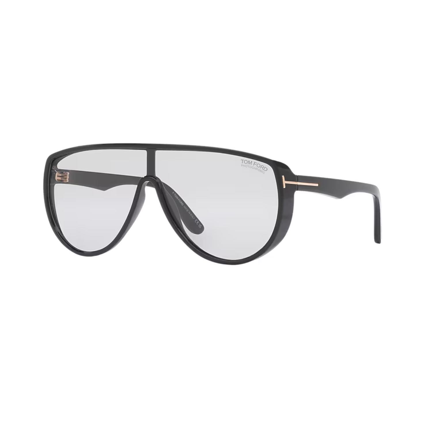 Tom Ford TF 1182 01A 145 Unisex Achilles Siyah Kemik Güneş Gözlüğü