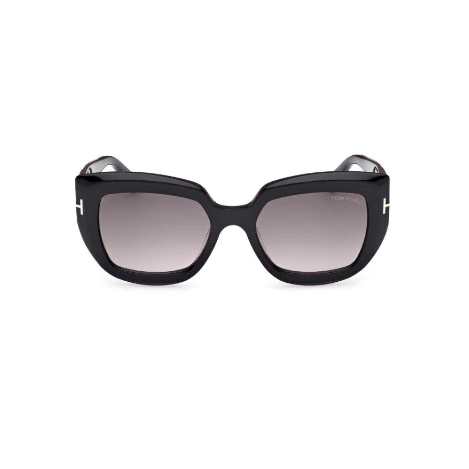 Tom Ford Tf 1192S 01B 53 Kadın Geometrik Siyah Kemik Güneş Gözlüğü