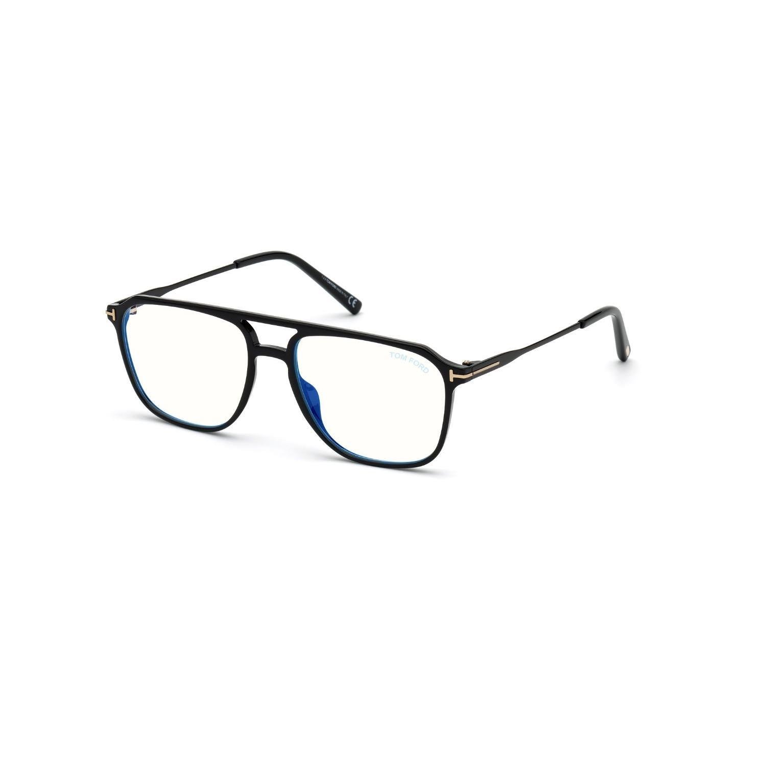 Tom Ford TF 5695 052 49 Unisex Oval Kırçıllı Kahverengi Kemik Mavi Işık Korumalı Gözlük 