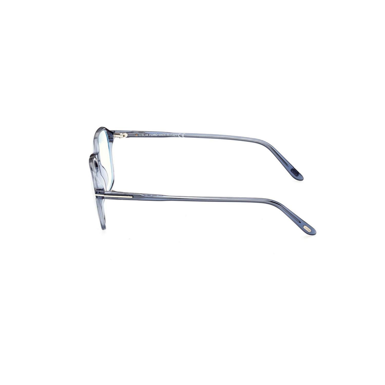 Tom Ford Tf 5804B 090 50 Erkek Oval Şeffaf Mavi Kemik Mavi Işık Korumalı Gözlük