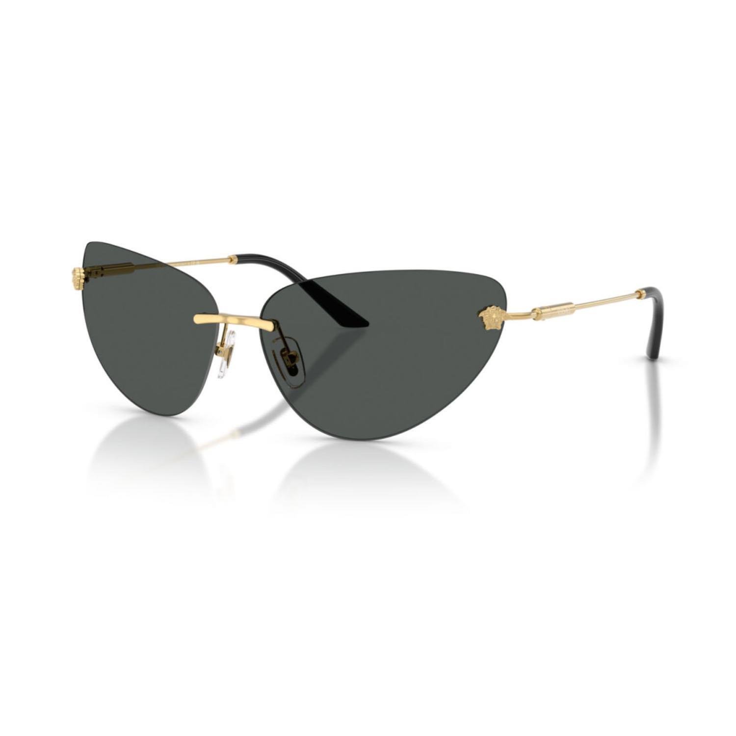 Versace VE 2281 100287 64 Kadın Çekik Gold Metal Güneş Gözlüğü