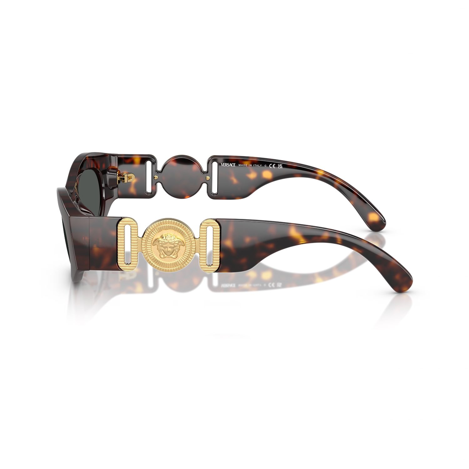 Versace VE 4480U 10887 51 Kadın Cat Eye Kırçıllı Kahverengi Kemik Güneş Gözlüğü