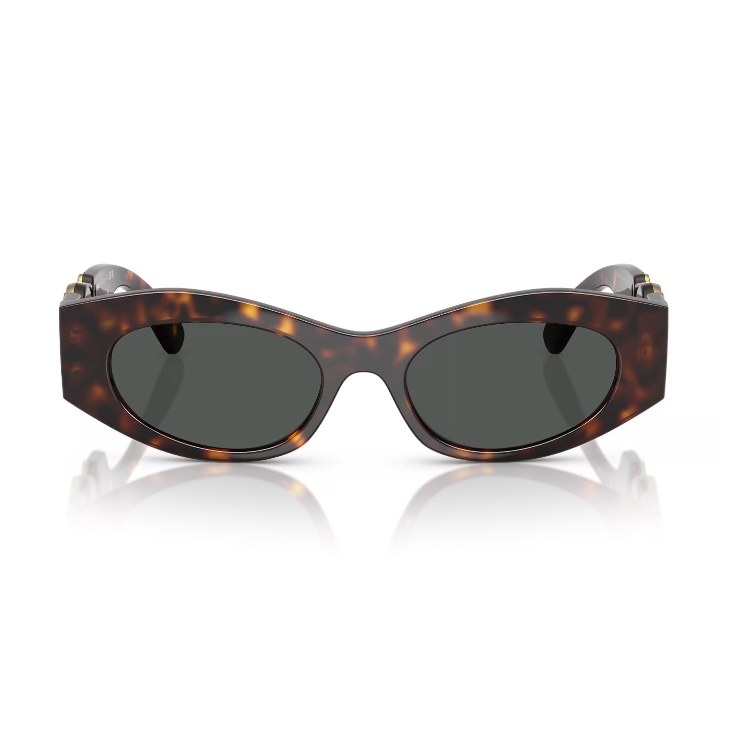 Versace VE 4480U 10887 51 Kadın Cat Eye Kırçıllı Kahverengi Kemik Güneş Gözlüğü