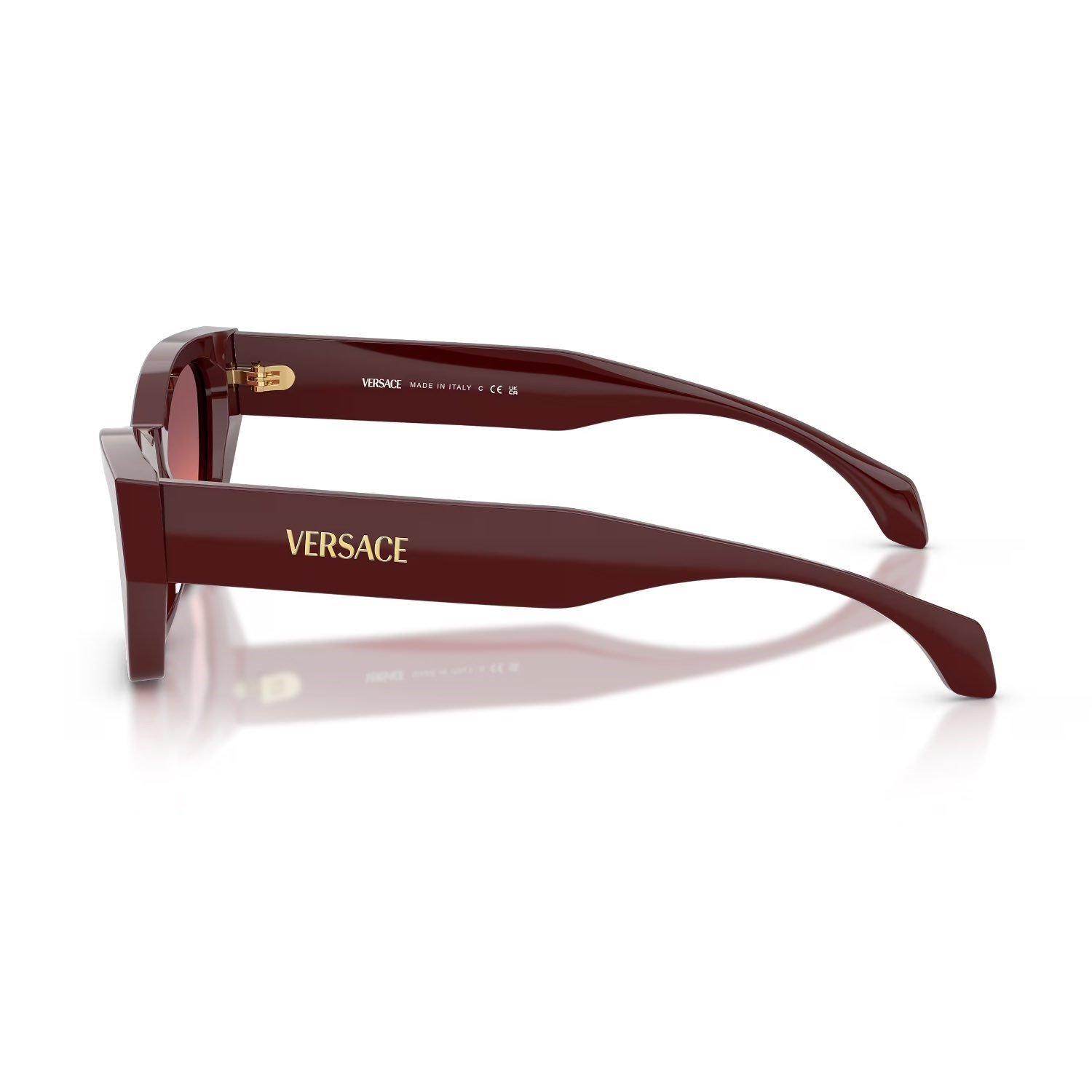 Versace VE 4488U 551520 53 Kadın Cat Eye Kırmızı Kemik Güneş Gözlüğü