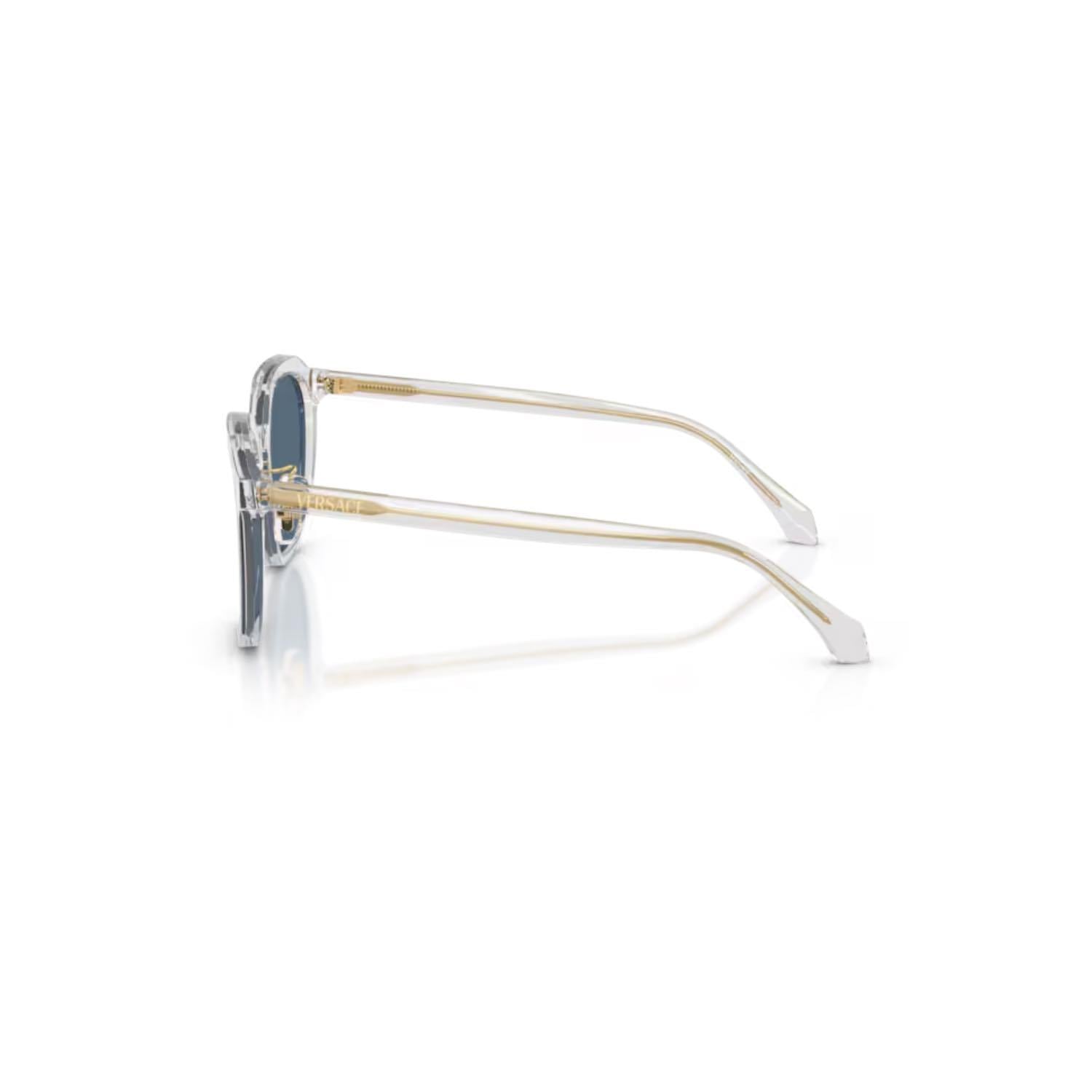 Versace VE 4493D 551971 55 Unisex Geometrik Şeffaf Kemik Güneş Gözlüğü