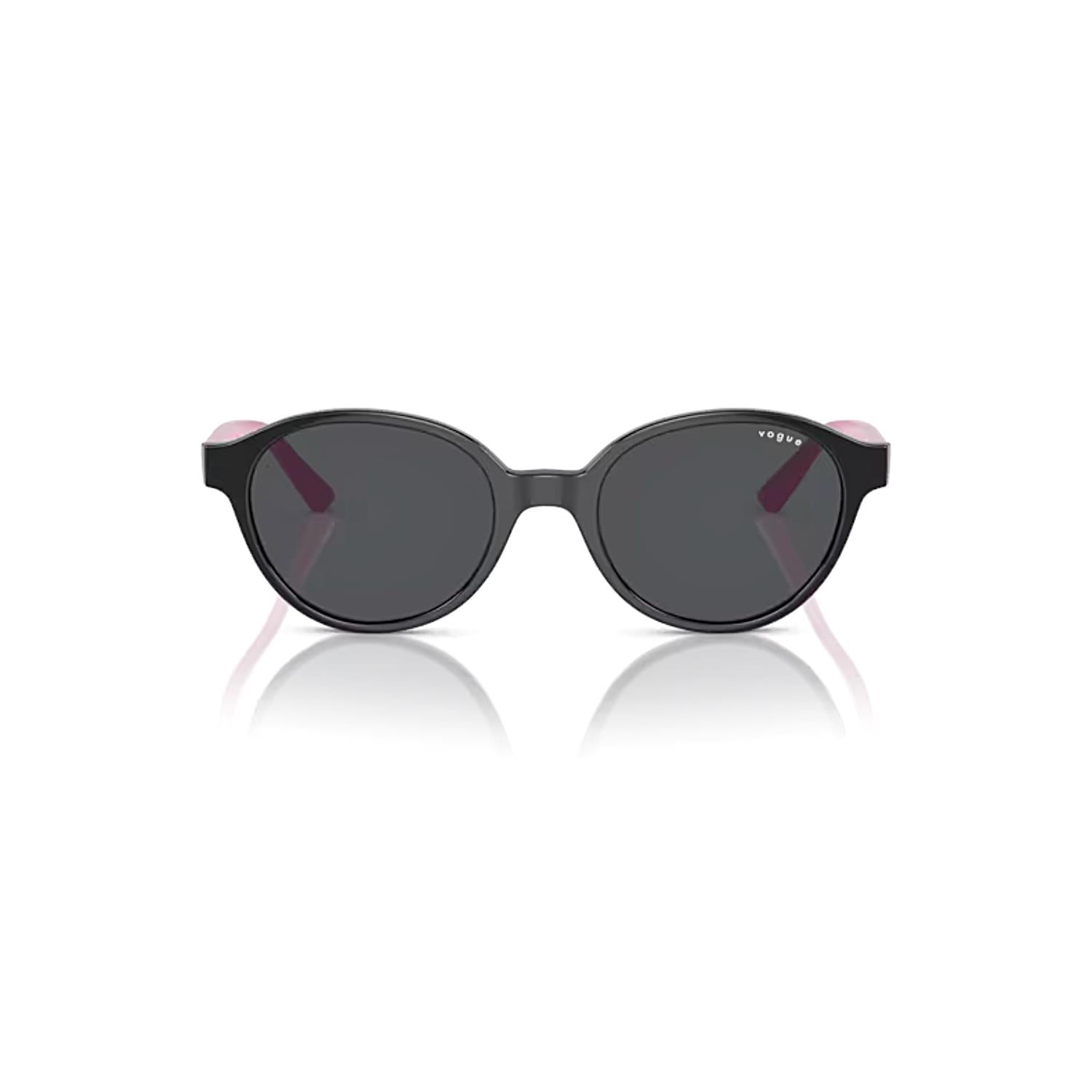 Vogue Junior VJ 2007 W4487 45 Çocuk Oval Siyah Kemik Güneş Gözlüğü
