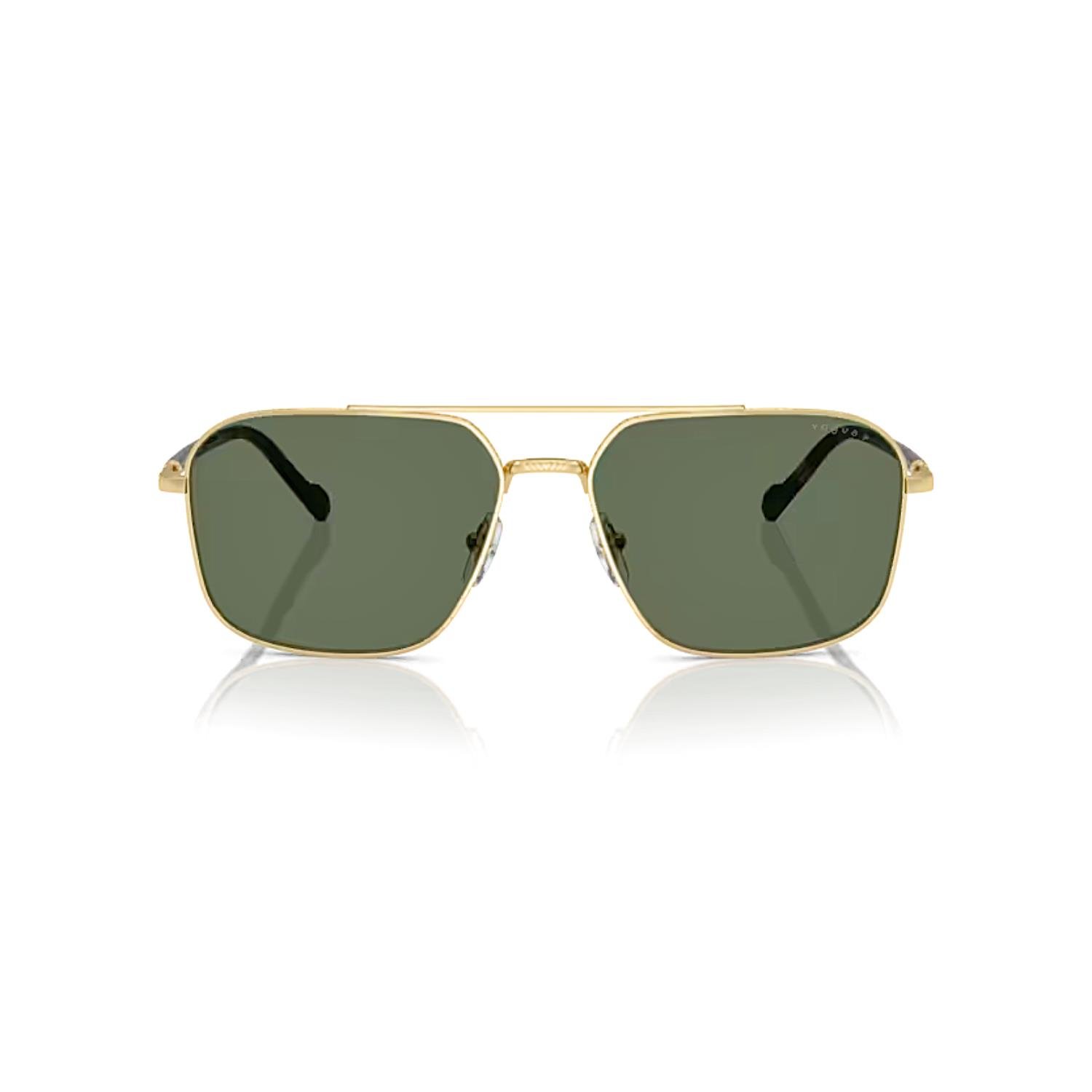 Vogue VO 4289S 2809A 59 Polarize Erkek Geometrik Gold Metal Güneş Gözlüğü 