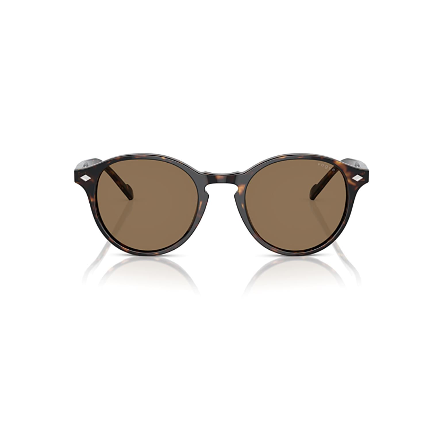 Vogue VO 5327S W65673 51 Unisex Oval Kırçıllı Kahverengi Kemik Güneş Gözlüğü
