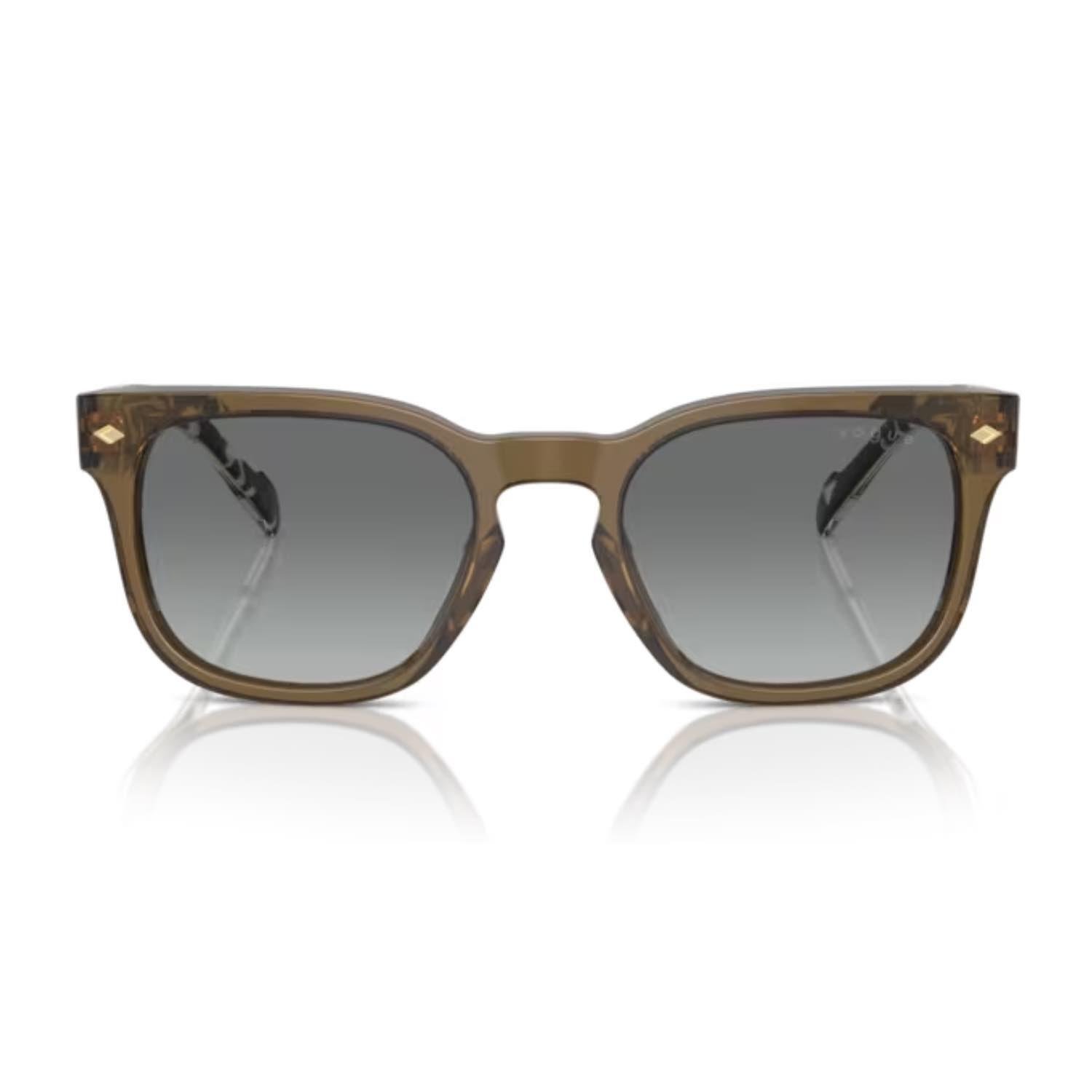 Vogue VO 5571S 314411 53 Erkek Kare Şeffaf Kahverengi Kemik Güneş Gözlüğü