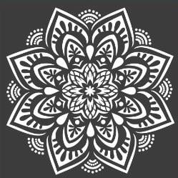 Duvar stencil şablon kalınlığı 0,35mm (alçı şablonu) boyut 60X60  model4
