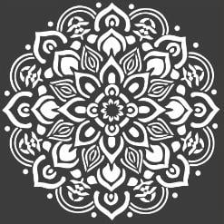 Duvar stencil şablon kalınlığı 0,35mm (alçı şablonu) boyut 60X60  model3