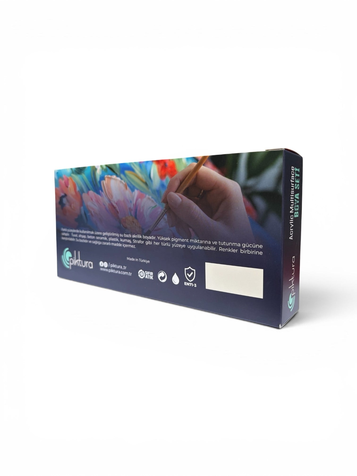 Piktura Akrilik Multisurface 6 Renk x 50ml Boya Seti