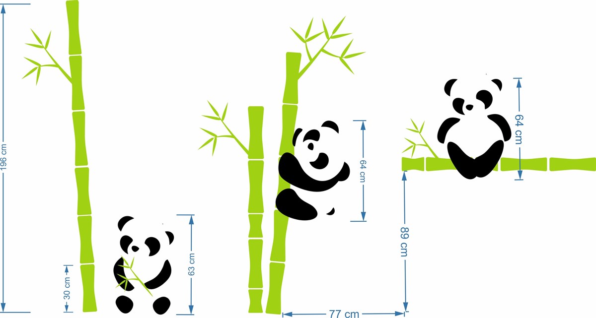 Piktura Duvar Dekorasyon Kendin Yap Diy Kiti (Panda)