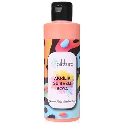Piktura Su Bazlı Akrilik Boya 200 ml GH222 Havuç Turuncu