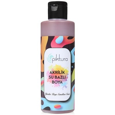Piktura Su Bazlı Akrilik Boya 200 ml OB093 Kahverengi