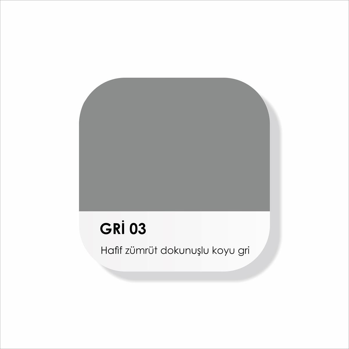 Piktura Su Bazlı Duvar Boyası, 2023 Renkleri - Gri 03