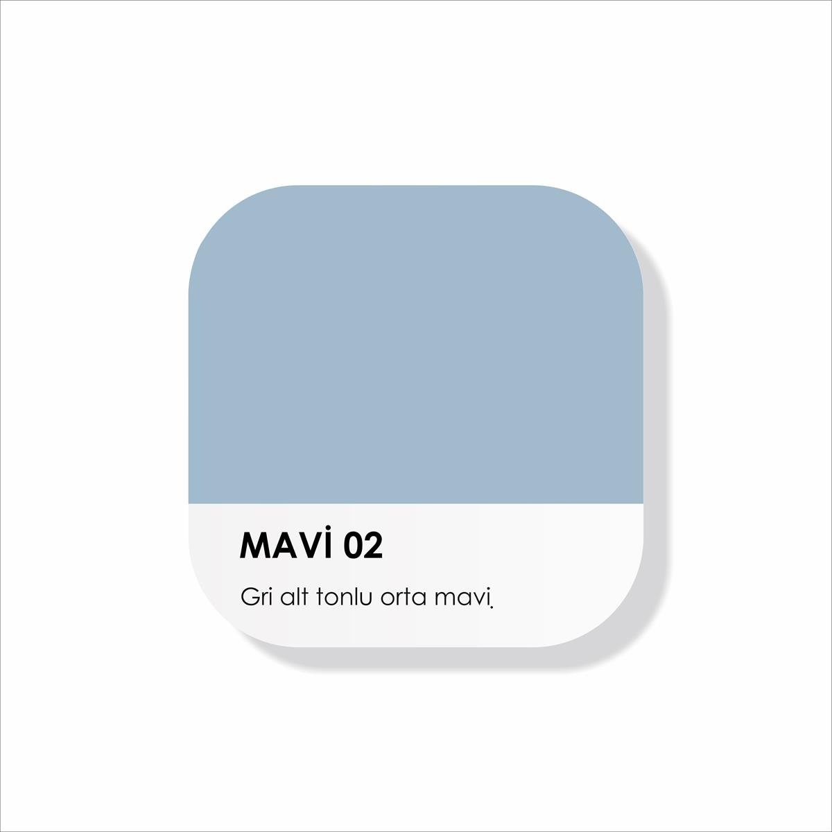 Piktura Su Bazlı Duvar Boyası, 2023 Renkleri - Mavi 02