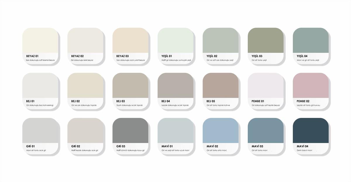 Piktura Su Bazlı Duvar Boyası, 2023 Renkleri - Mavi 02