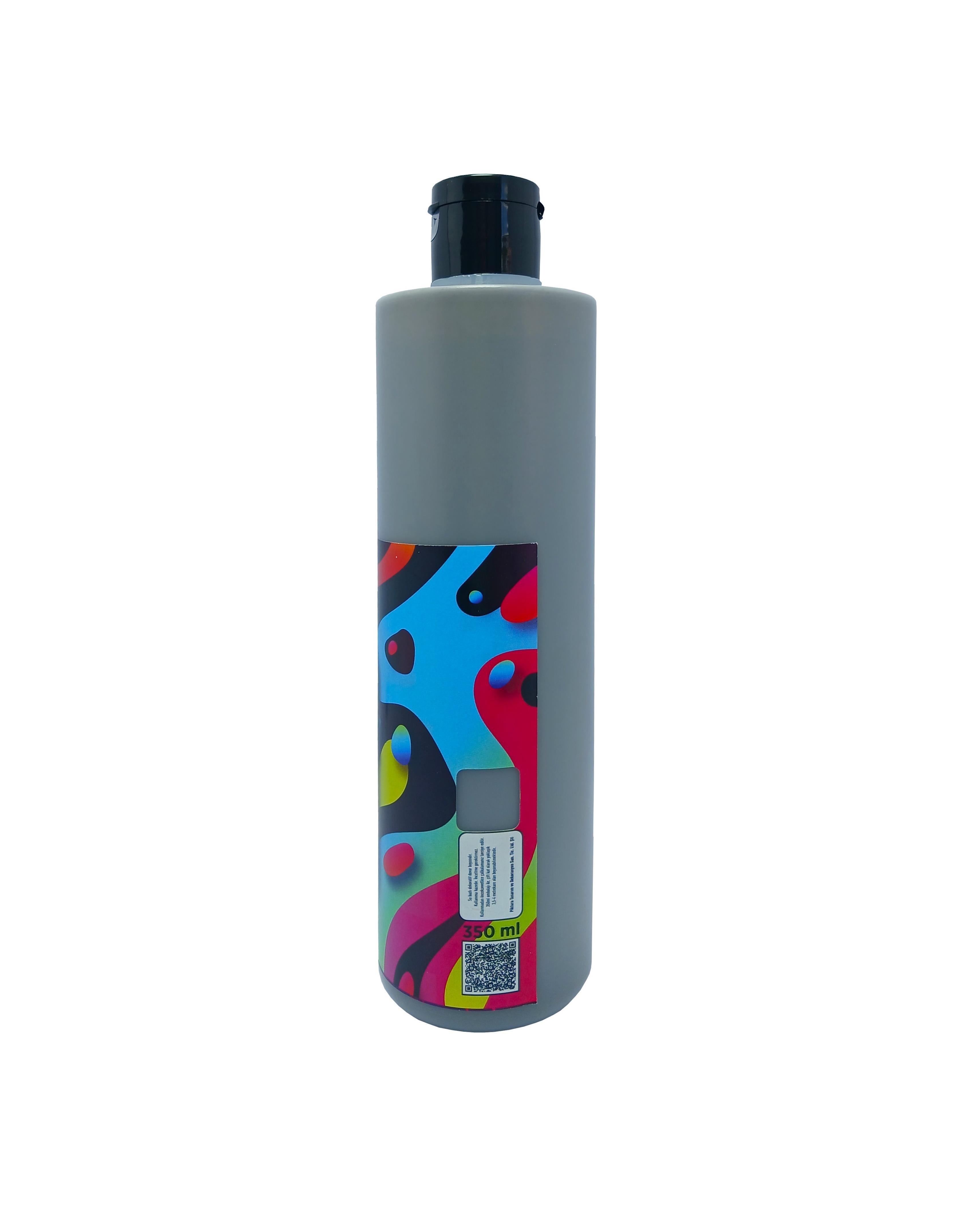 Piktura Su Bazlı Silikonlu Silinebilir İç Cephe Duvar Boyası, Ekonomik Boy, 350ml - Kömür (siyah)